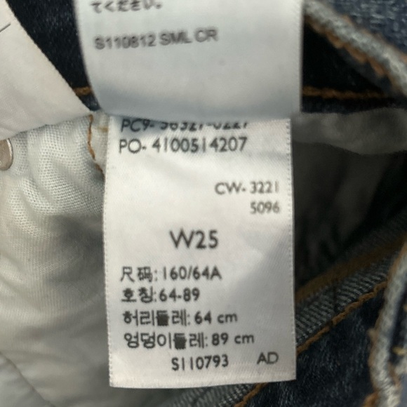 LEVIS 501 DARK WASH DENIM SHORTS - Picture 4 of 4